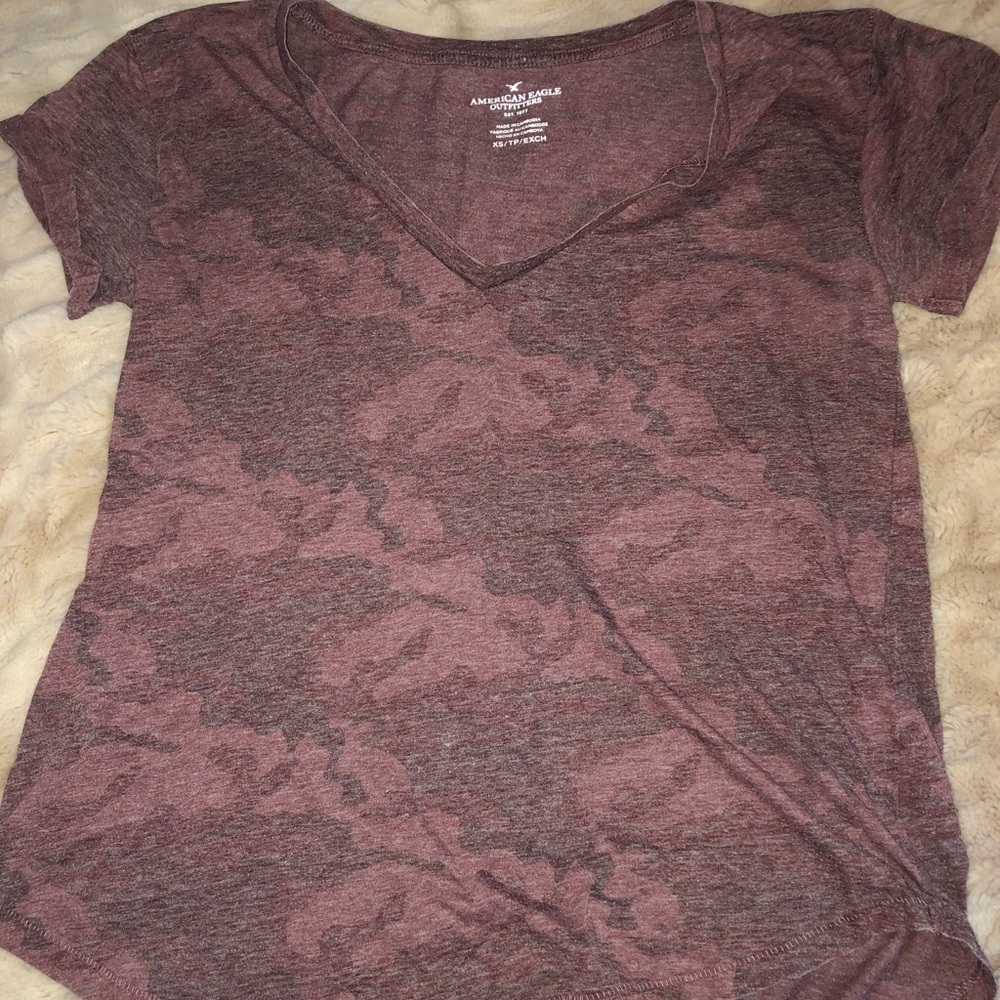 Red camo T-shirt from American Eagle!